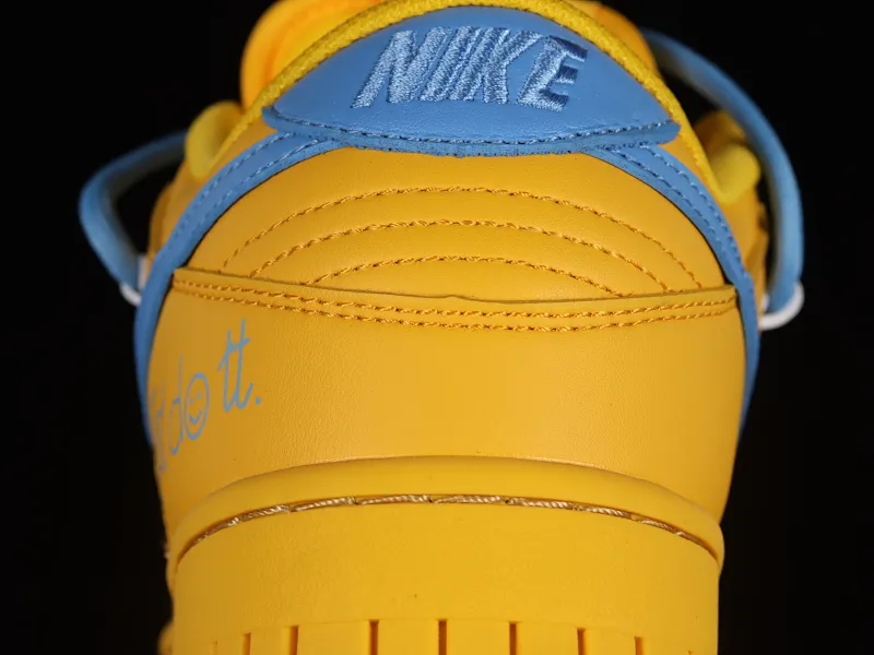 All categories Nk SB Dunk series Nk SB Dunk Low low-top sneakers Nk Dunk Low lemon yellow customized version of deconstructed strap casual sneakers DJ6188-100